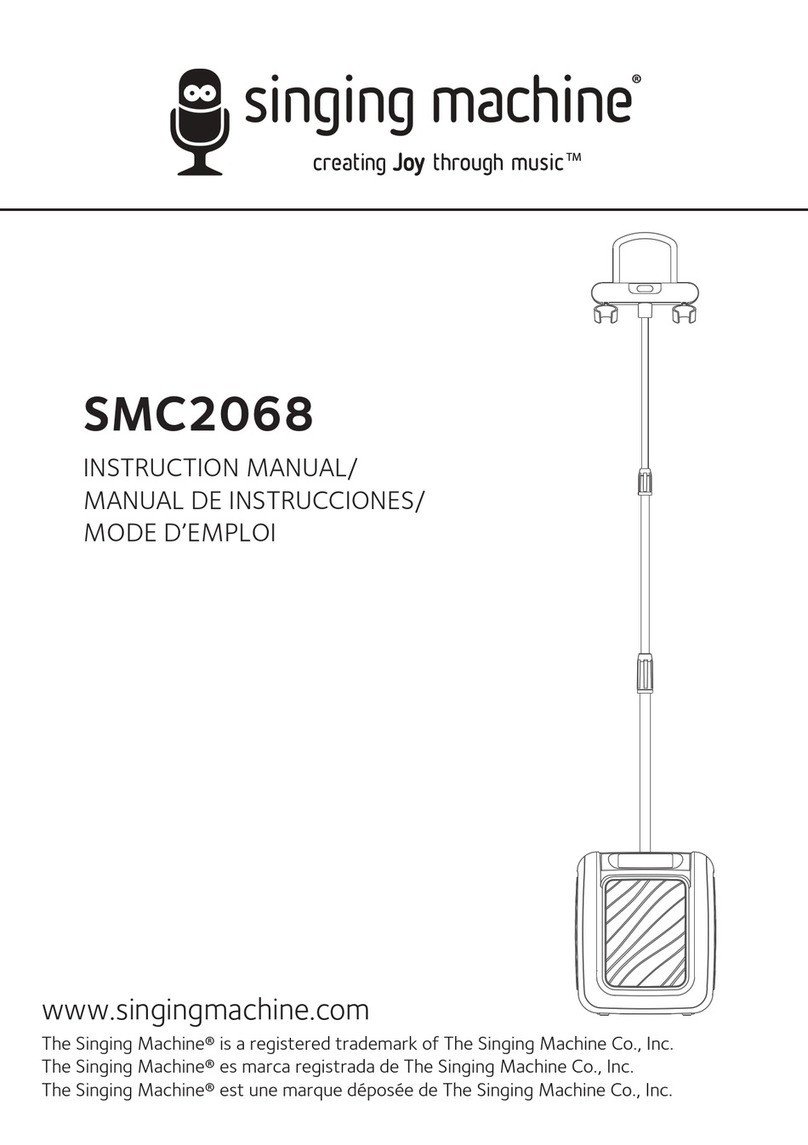 The Singing Machine SMC2068 User manual