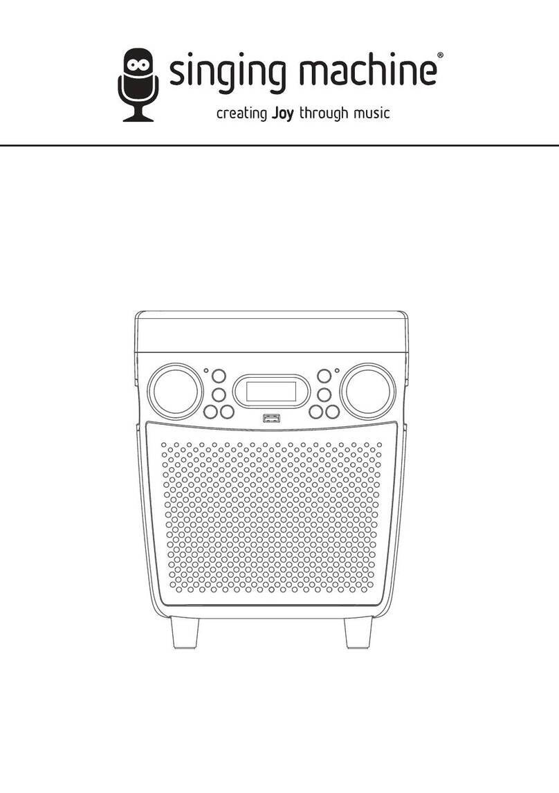 The Singing Machine SML693 User manual