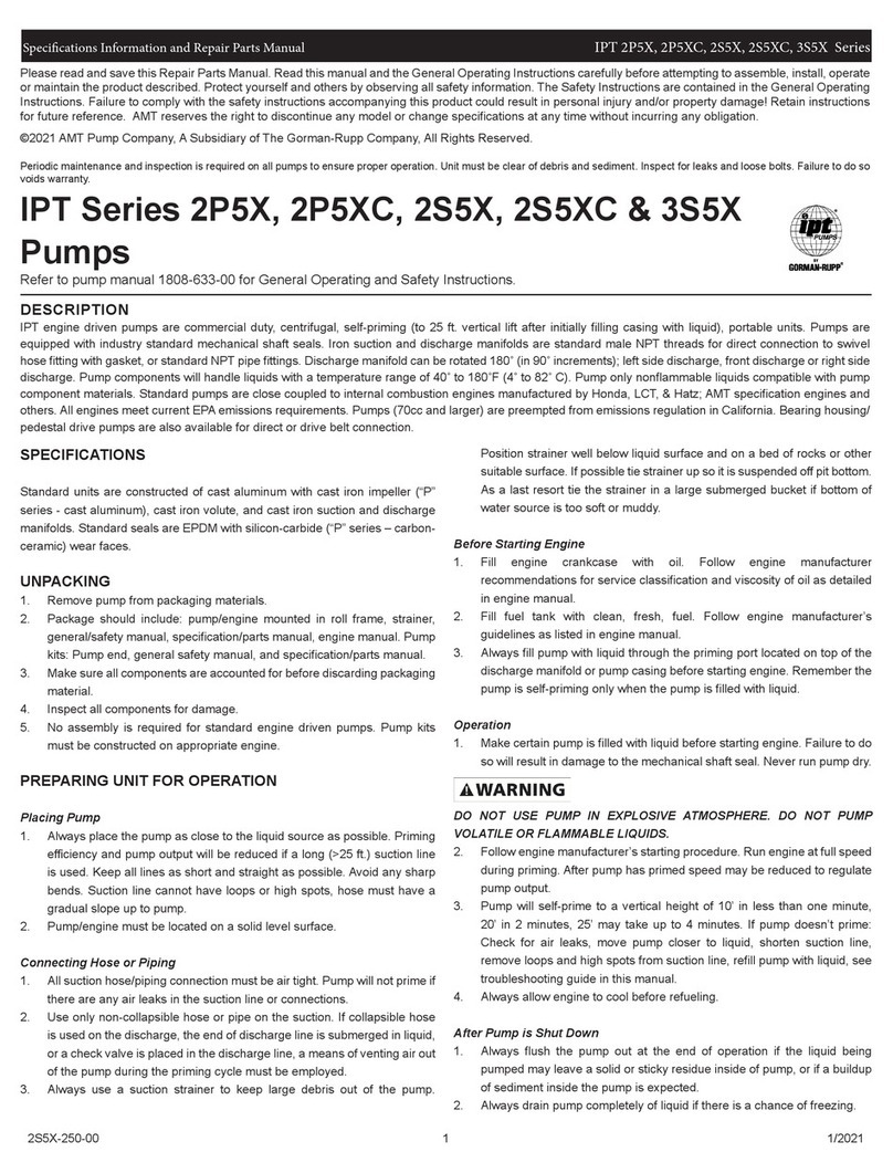 GORMAN-RUPP IPT Series User manual GORMAN-RUPP IPT Series User manual