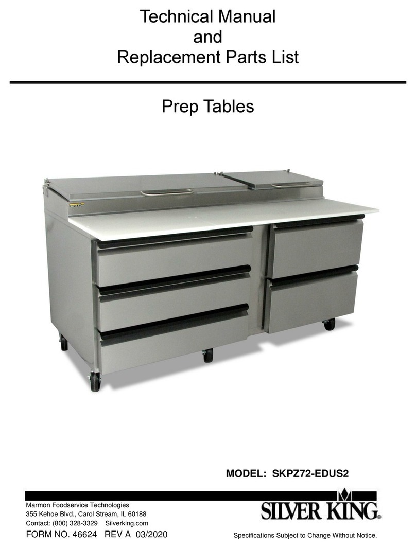 Silver King SKPZ72-EDUS2 Technical manual and replacement parts list