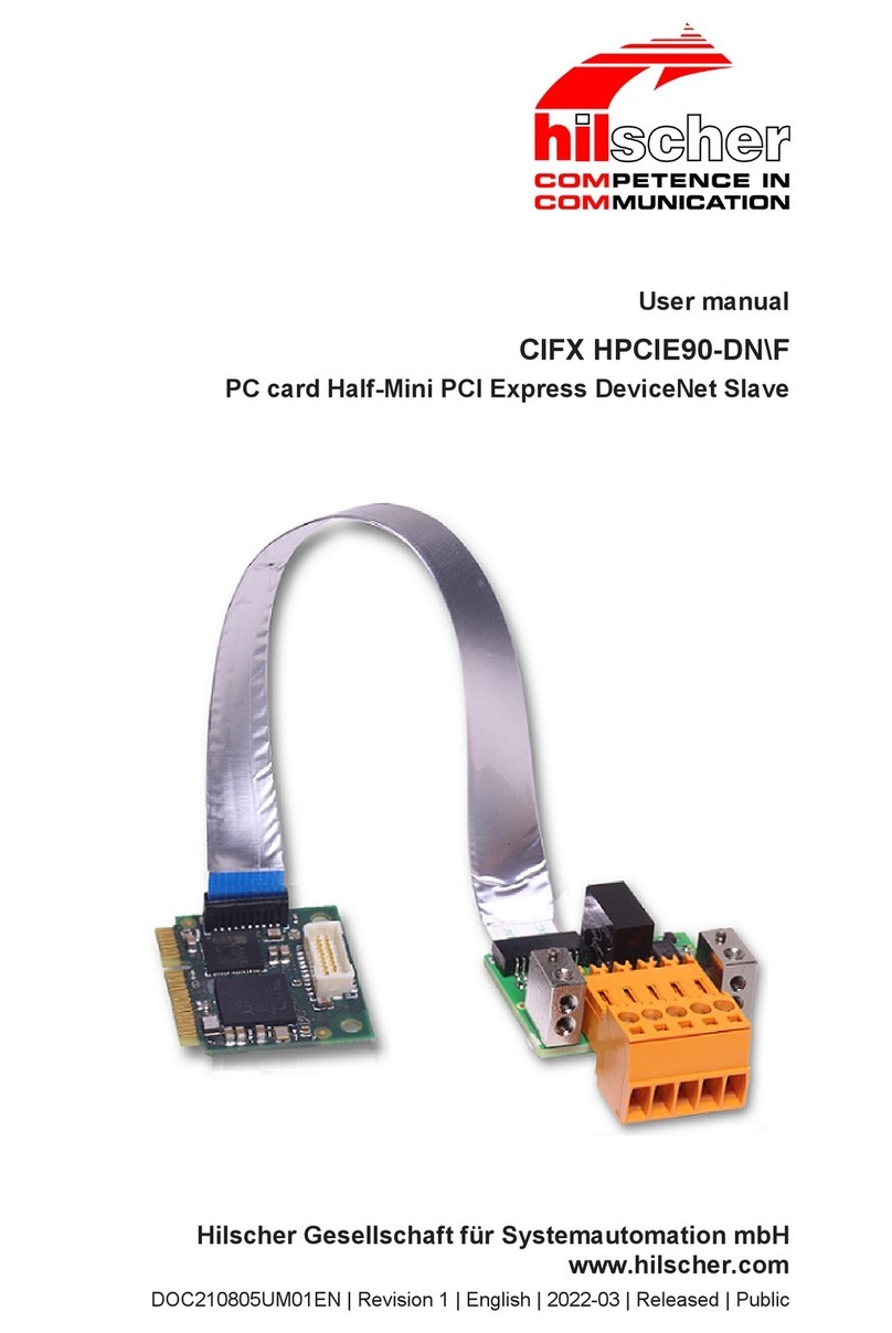 hilscher CIFX HPCIE90-DN/F user manual hilscher CIFX HPCIE90-DN/F user manual