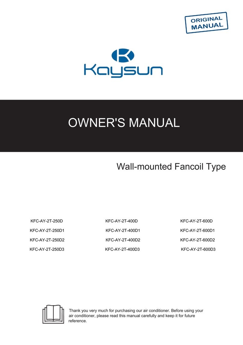 Kaysun KFC-AY-2T-250D3 User manual