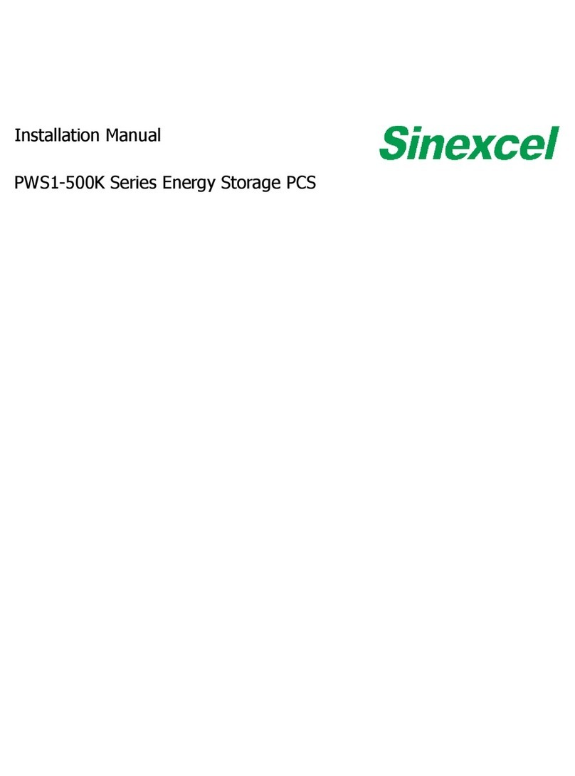 Sinexcel PWS1-500KTL-EX-1M installation manual Sinexcel PWS1-500KTL-EX-1M installation manual