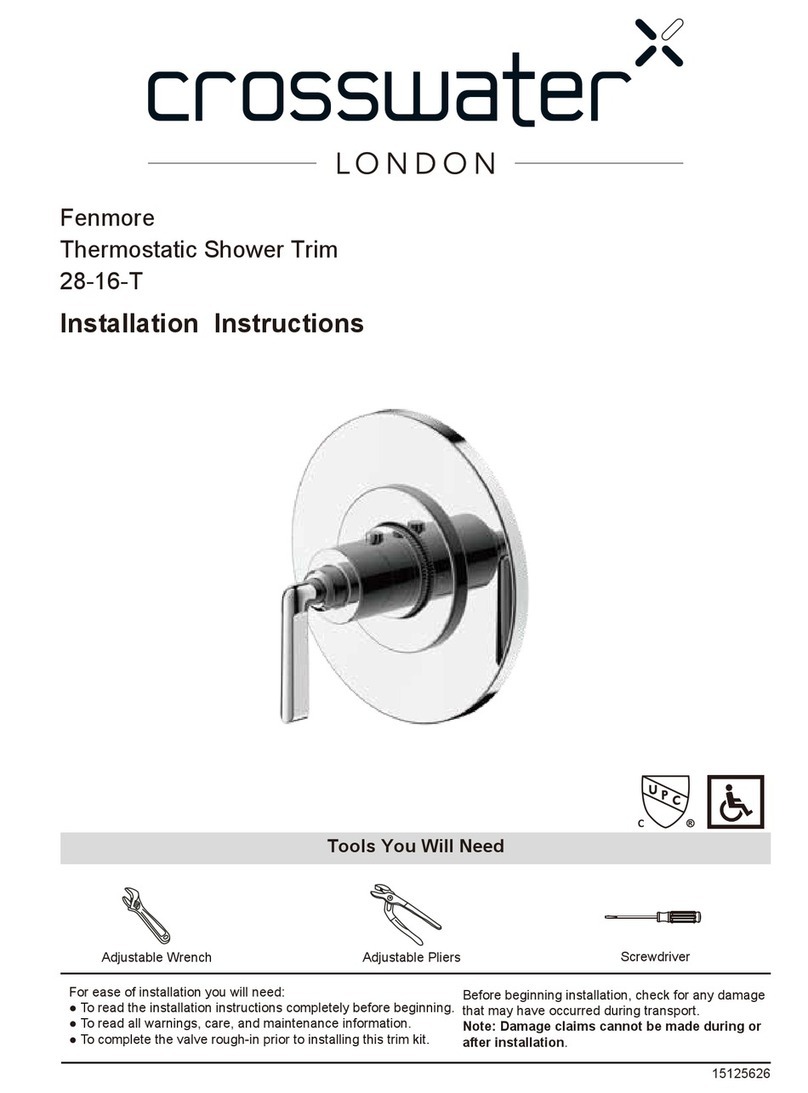 Crosswater 28-16-T User manual Crosswater 28-16-T User manual