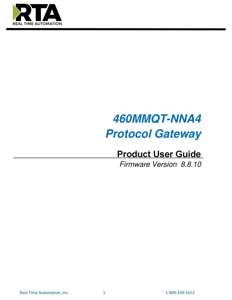RTA 460MMQT-NNA4 Specification sheet