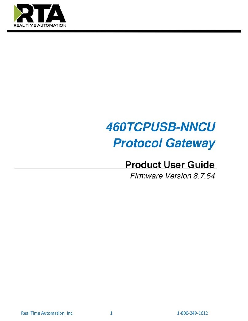 RTA 460TCPUSB-NNCU Specification sheet