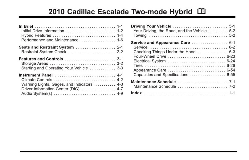 Cadillac 2010 Escalade Two-mode Hybrid User manual
