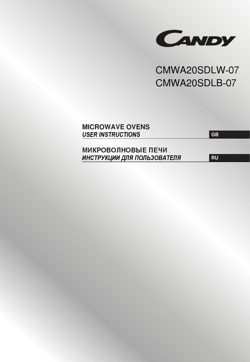 Candy CMWA20SDLW-07 User manual