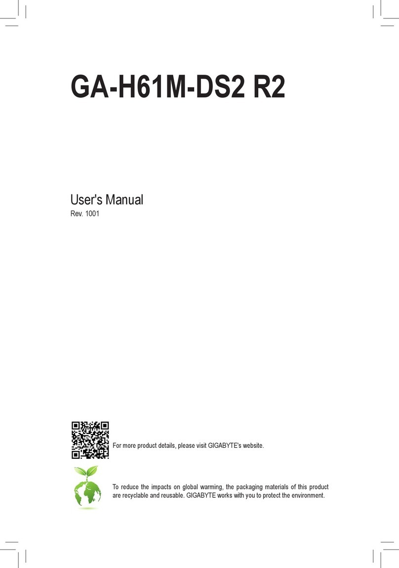 Gigabyte GA-H61M-DS2 R2 user manual