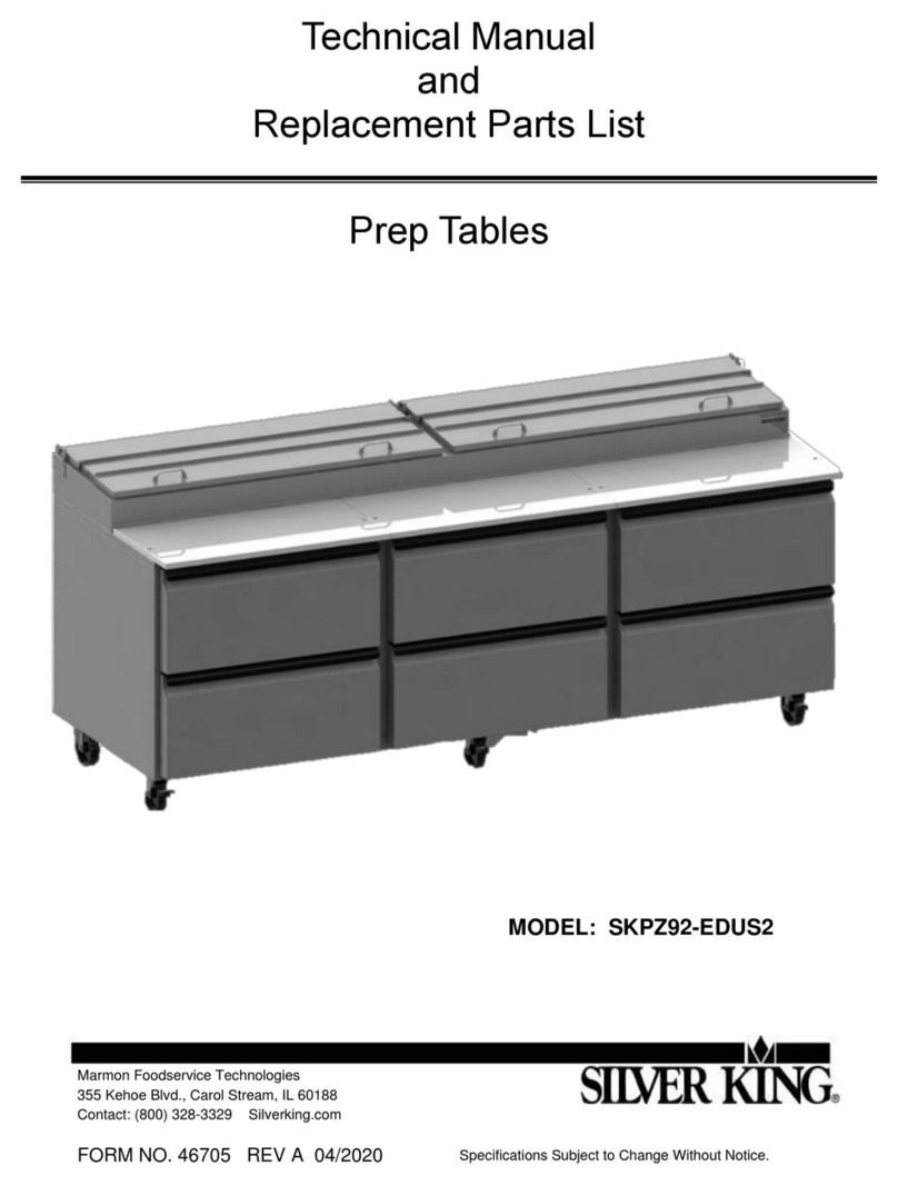Silver King SKPZ92-EDUS2 Technical manual and replacement parts list