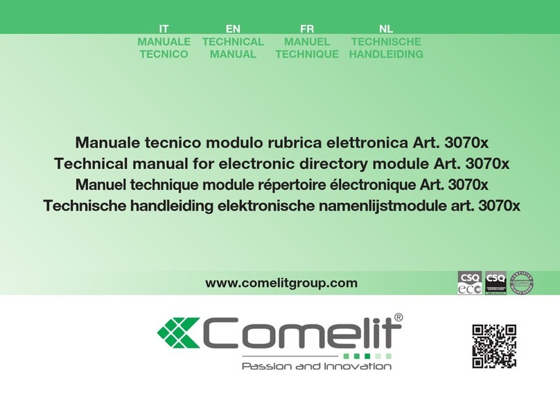 Comelit 3070 Series User manual
