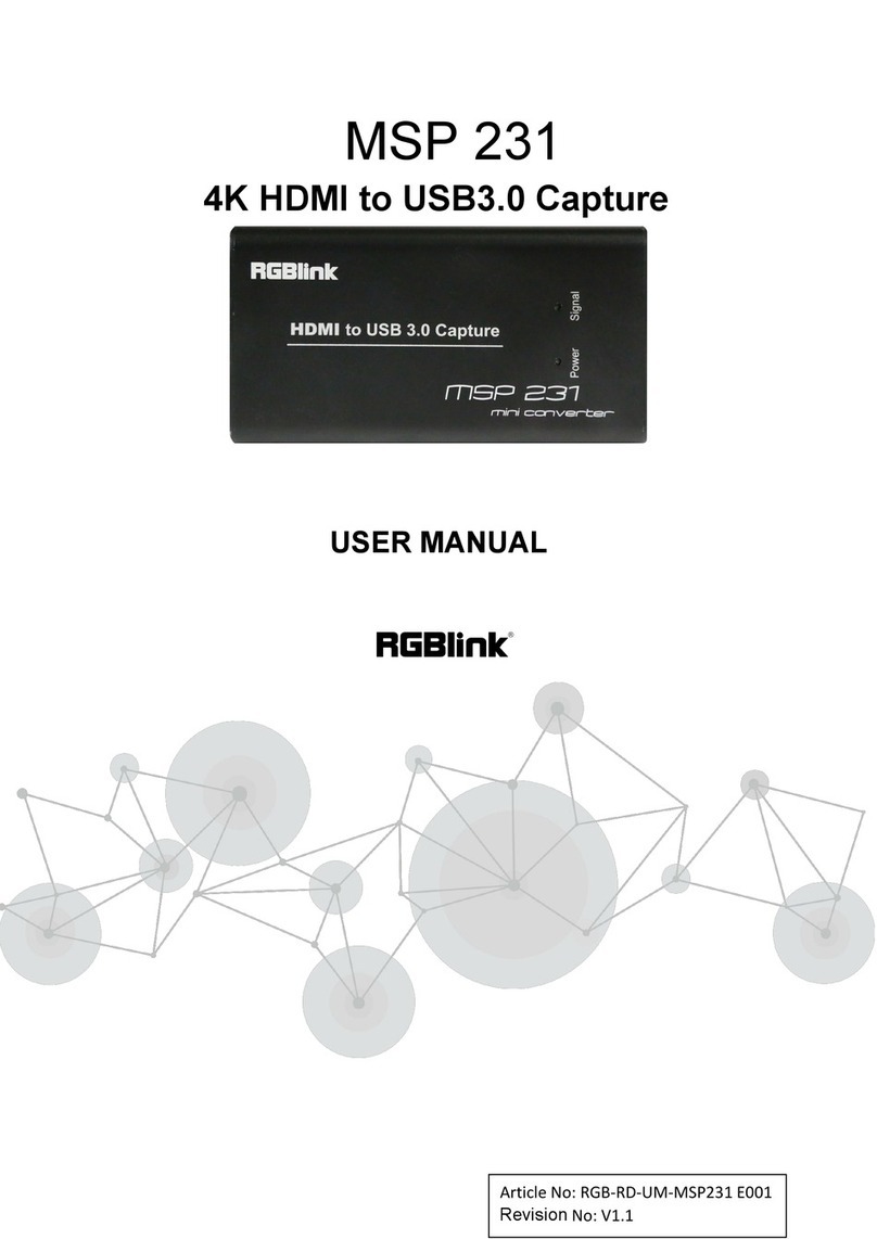 RGBlink MSP 231 user manual