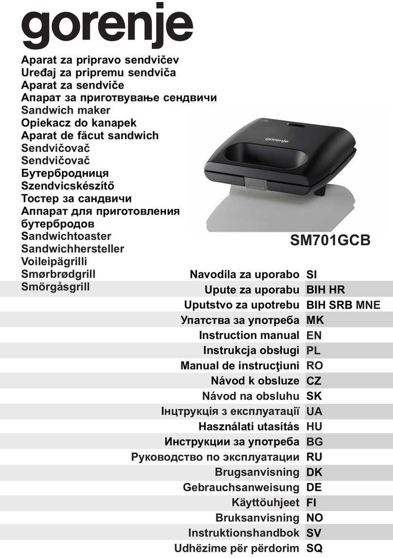 Gorenje SM701GCB instruction manual