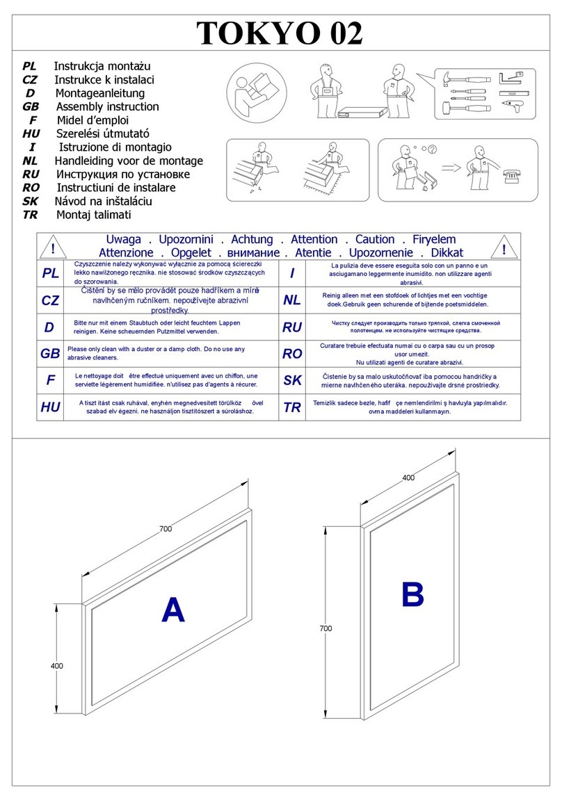 TRENDMANUFAKTUR TOKYO 02 Assembly instruction TRENDMANUFAKTUR TOKYO 02 Assembly instruction