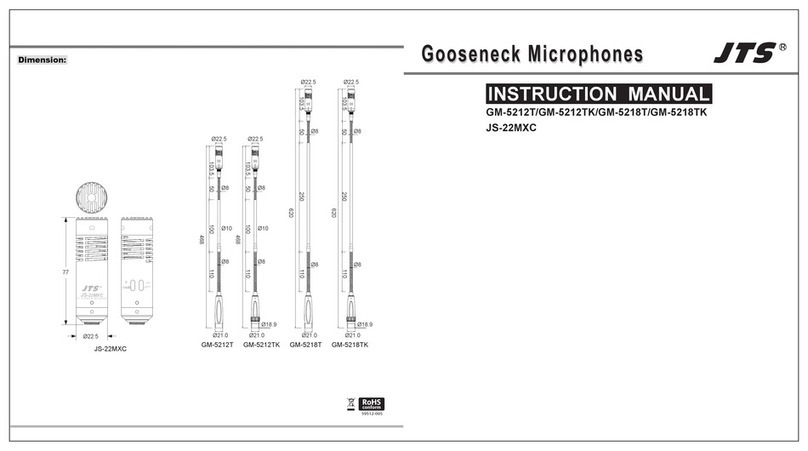 JTS GM-5212TK User manual