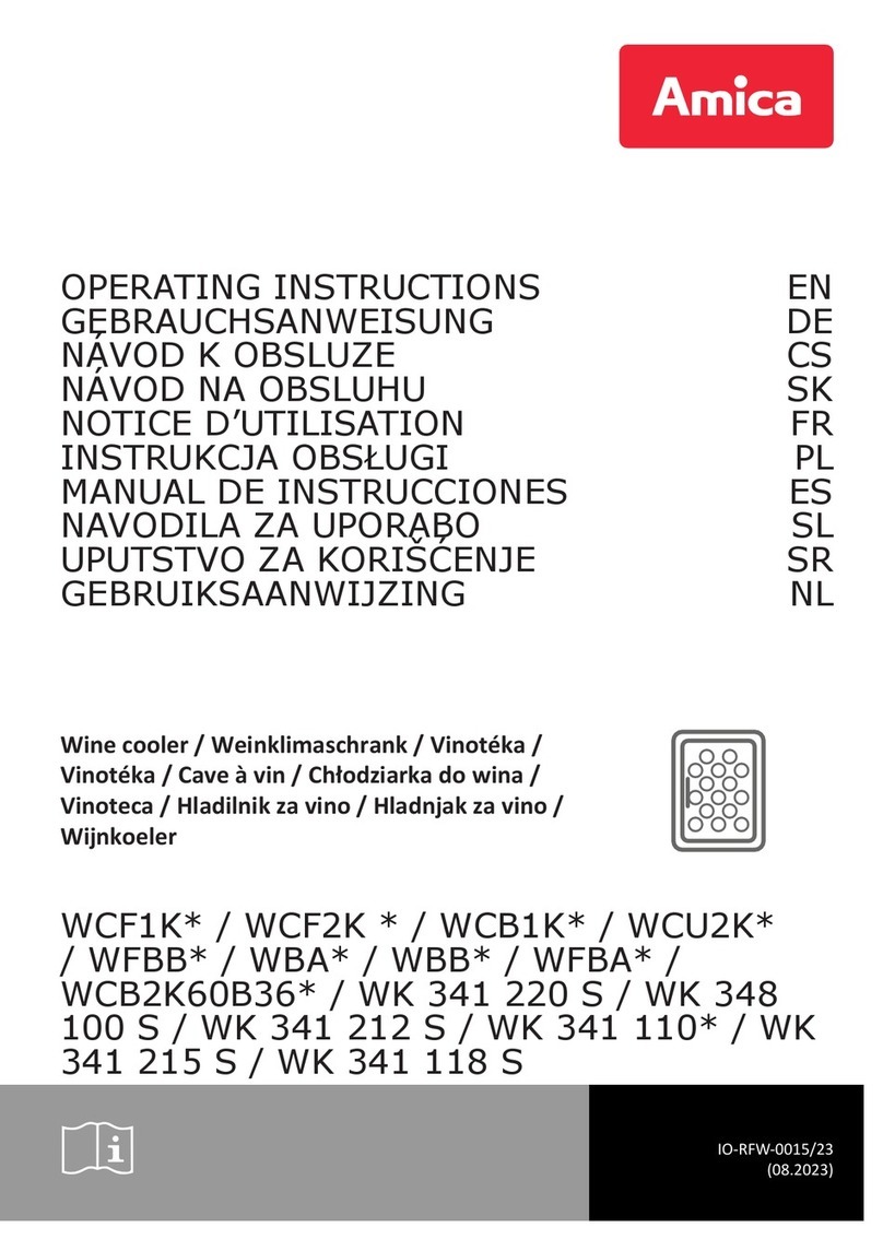 Amica WCB2K60B36 Series User manual