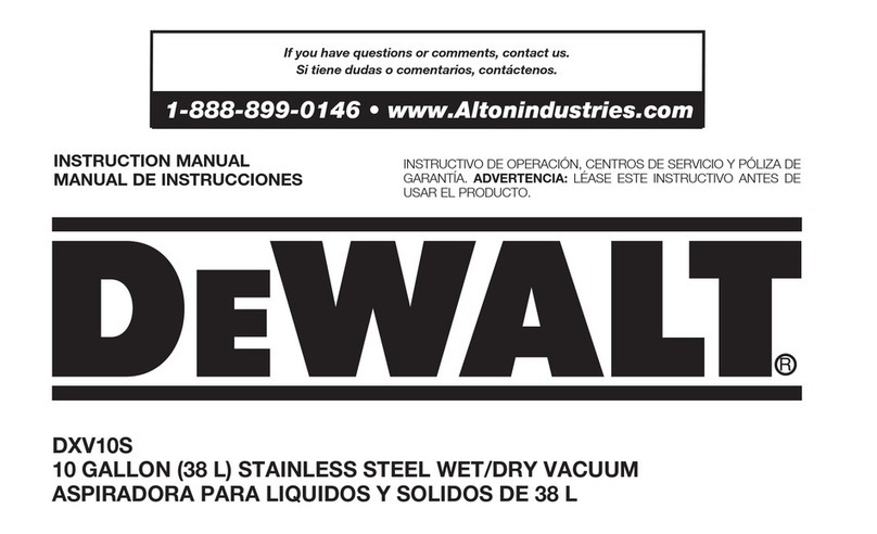 DeWalt DXV10S User manual DeWalt DXV10S User manual