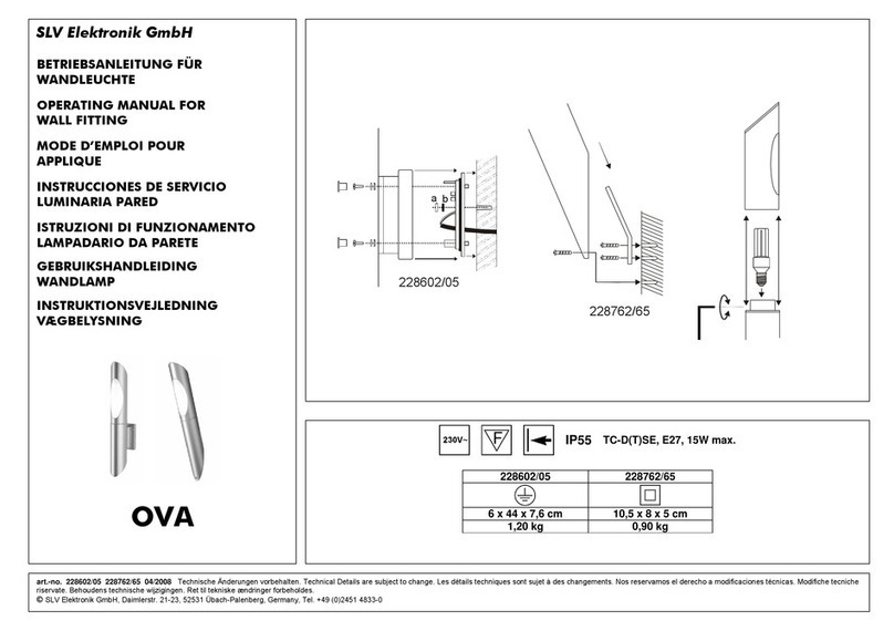 SLV OVA 228602/05 operating manual
