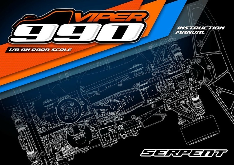 Serpent VIPER 990 1/8 ON ROAD SCALE User manual