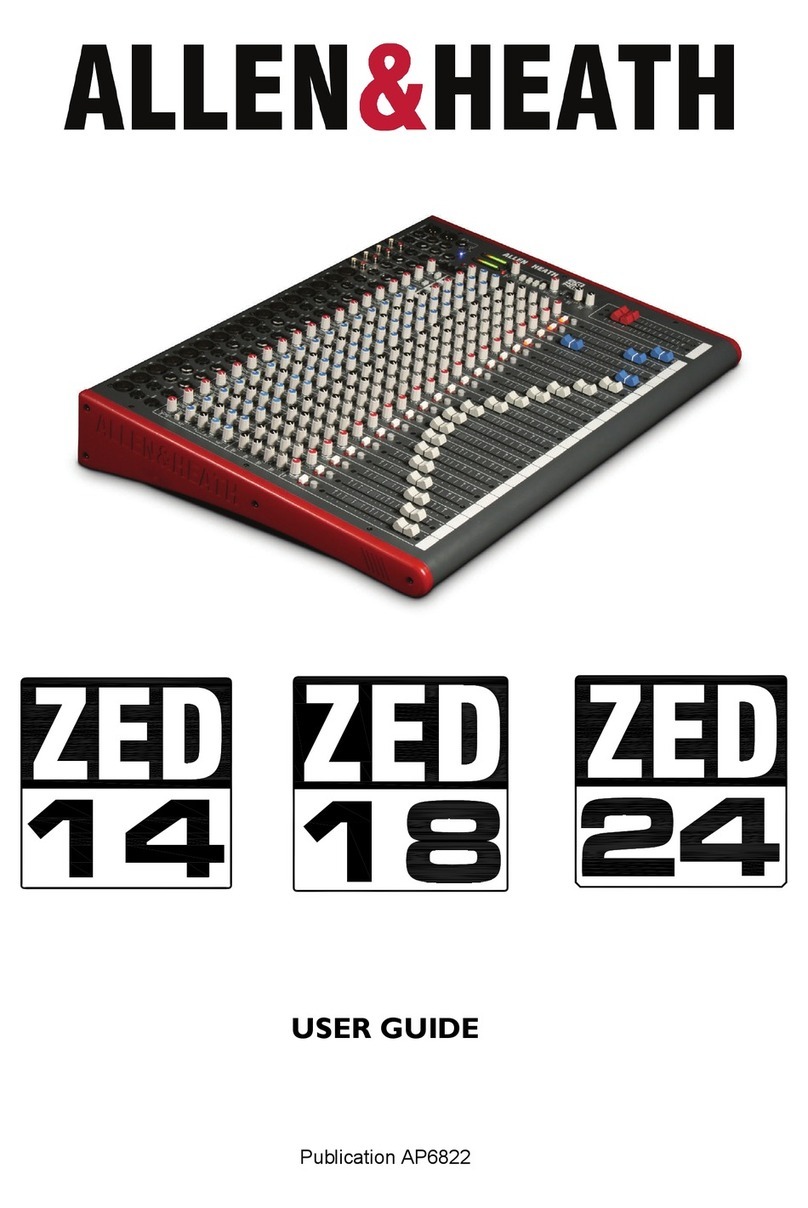 ALLEN & HEATH ZED 18 User manual