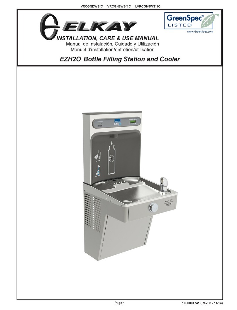 Elkay VRCGNDWS C Series Installation, care & use manual Elkay VRCGNDWS C Series Installation, care & use manual
