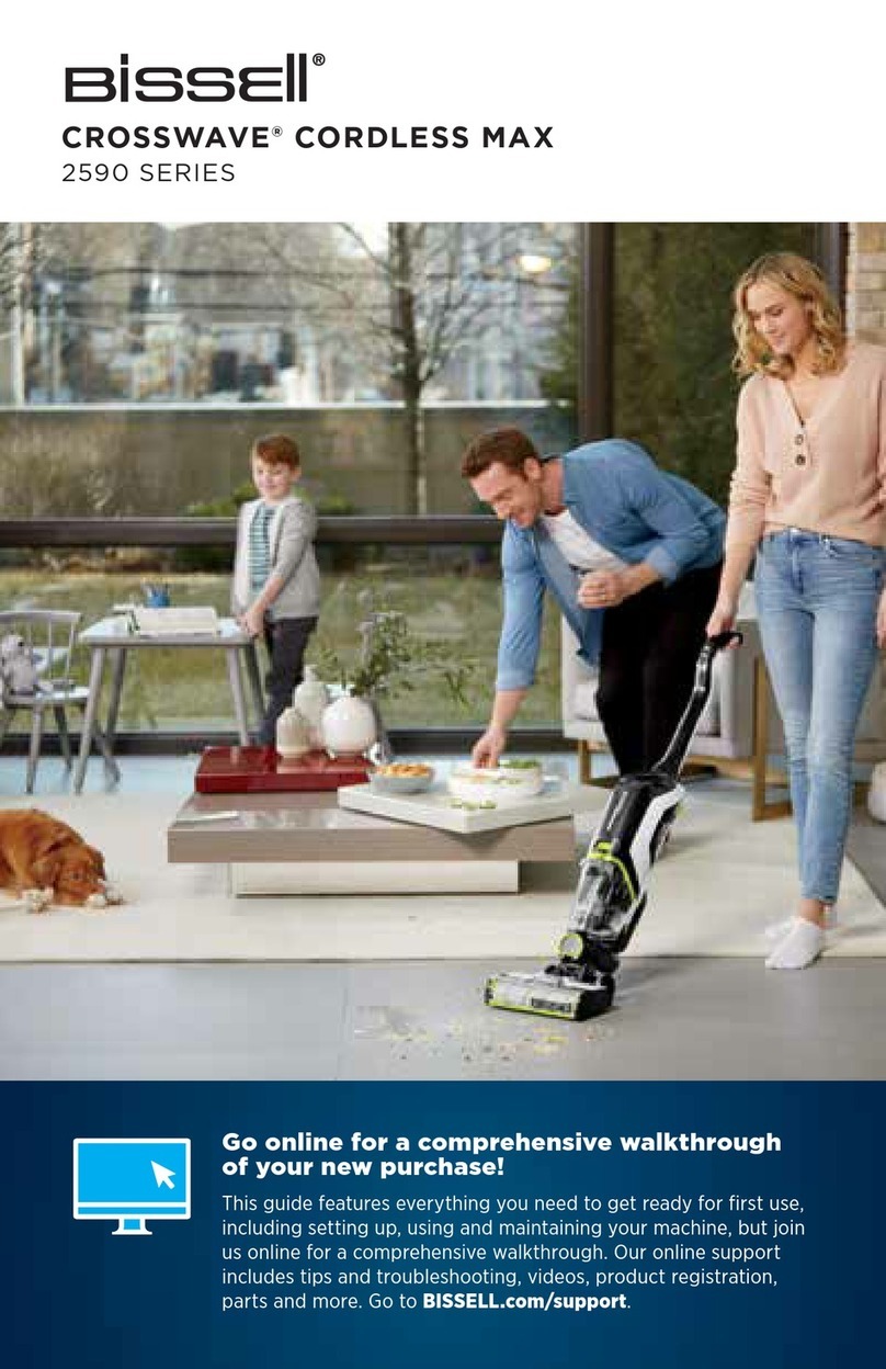Bissell CROSSWAVE CORDLESS MAX 2590 Series User manual