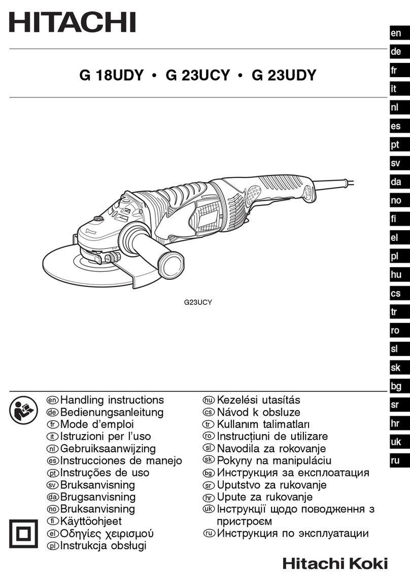Hitachi Koki G 23UCY User manual