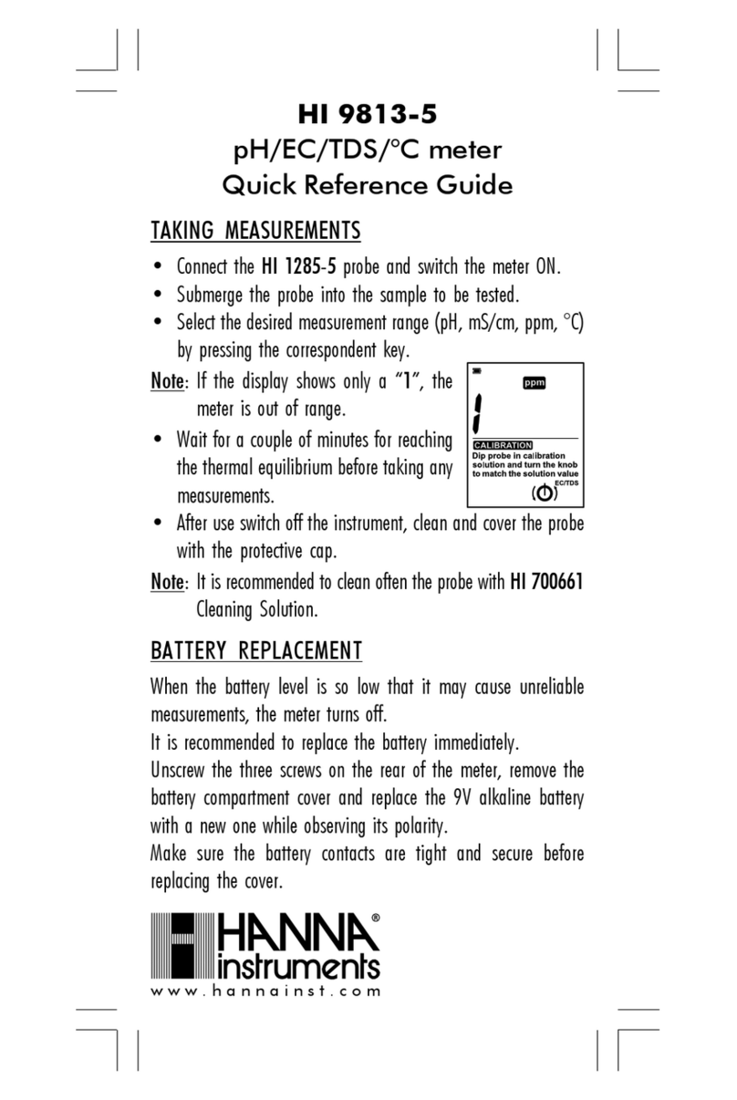 Hanna Instruments HI 1285-5 User manual