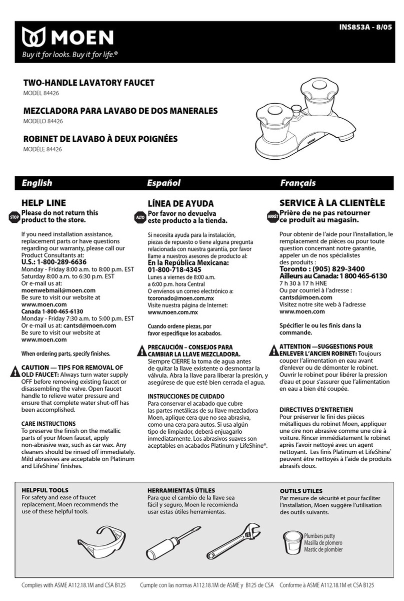 Moen 84426 manual