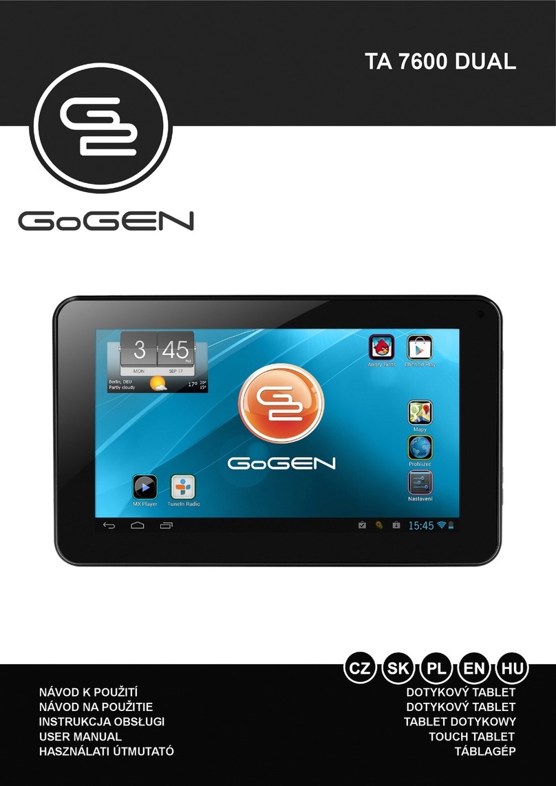 Gogen TA 7600 DUAL User manual