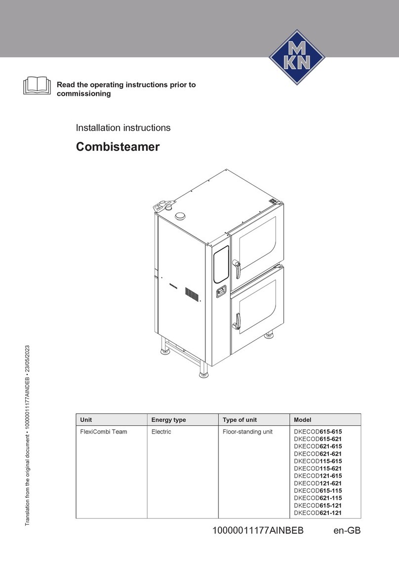 MKN FlexiCombi Team DKECOD615-615 installation instructions
