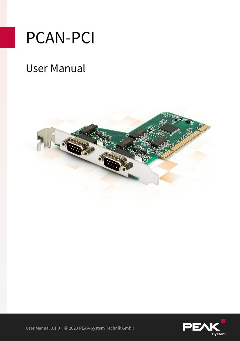 Peak PCAN-PCI User manual