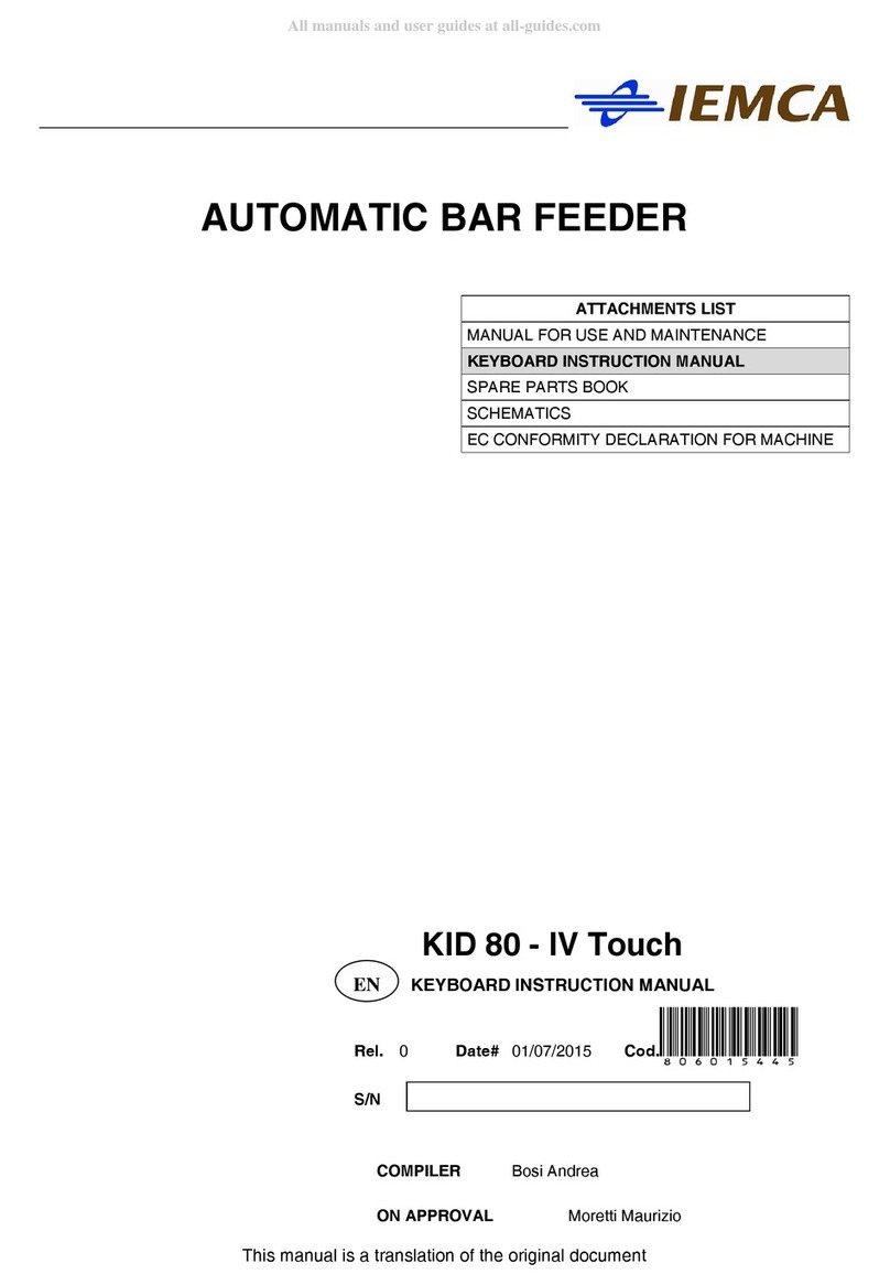 IEMCA KID 80-IV Touch instruction manual