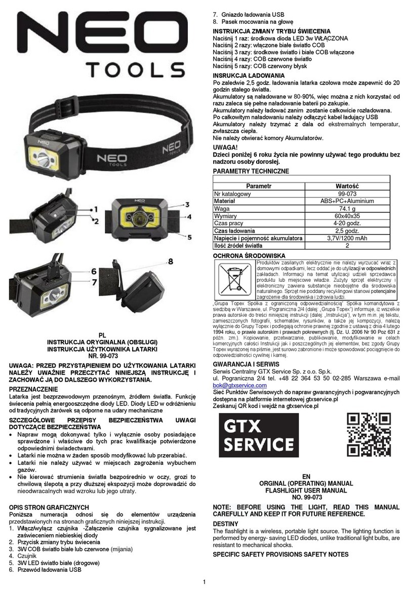 NEO TOOLS 99-073 User manual