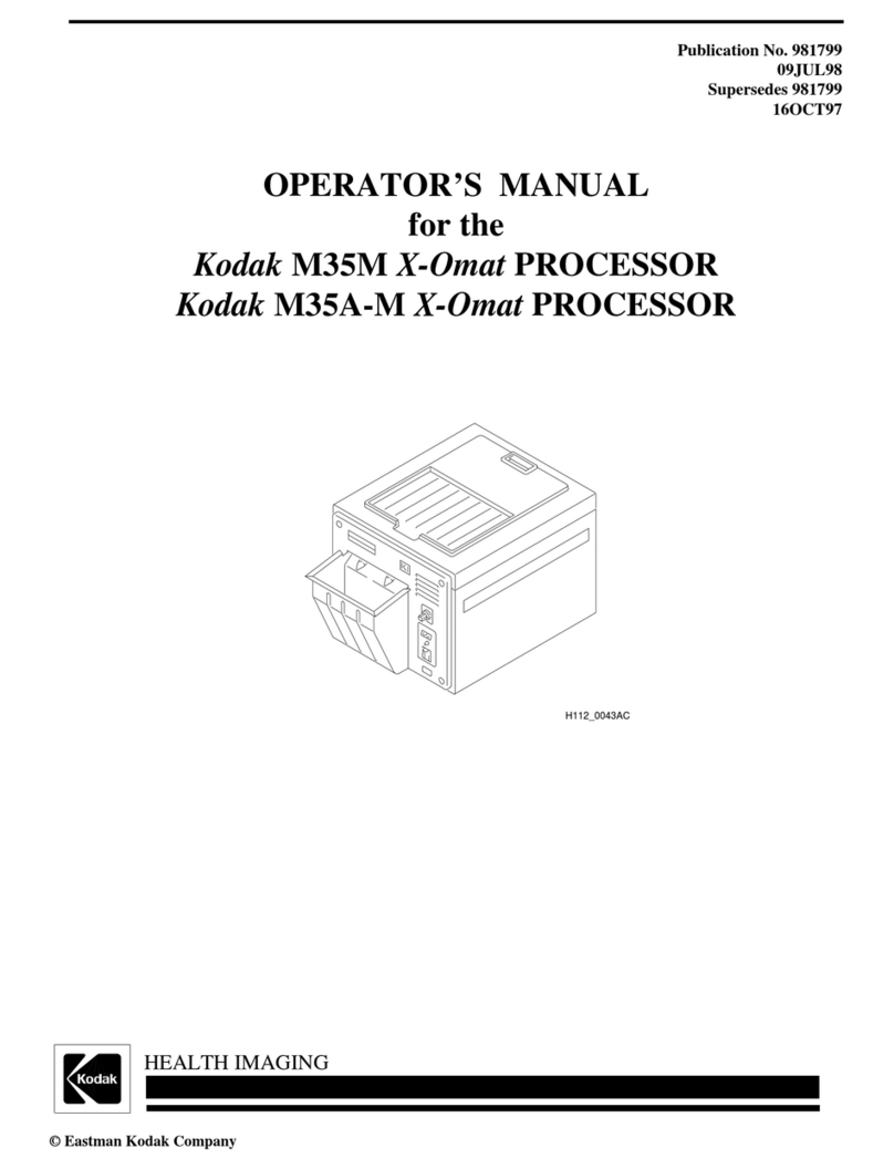 Kodak M35M X-Omat Operator's manual