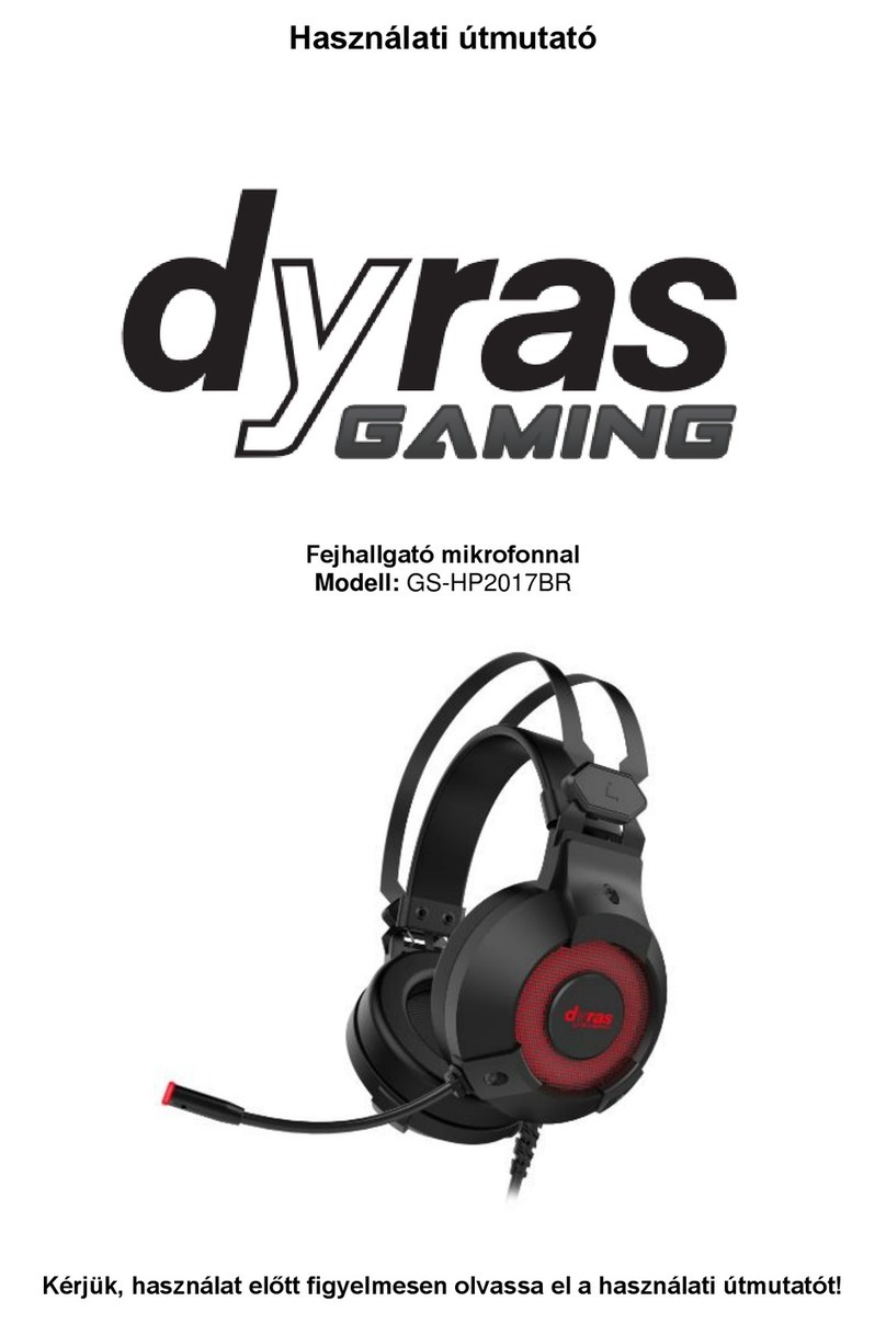 dyras GAMING GS-HP2017BR instruction manual