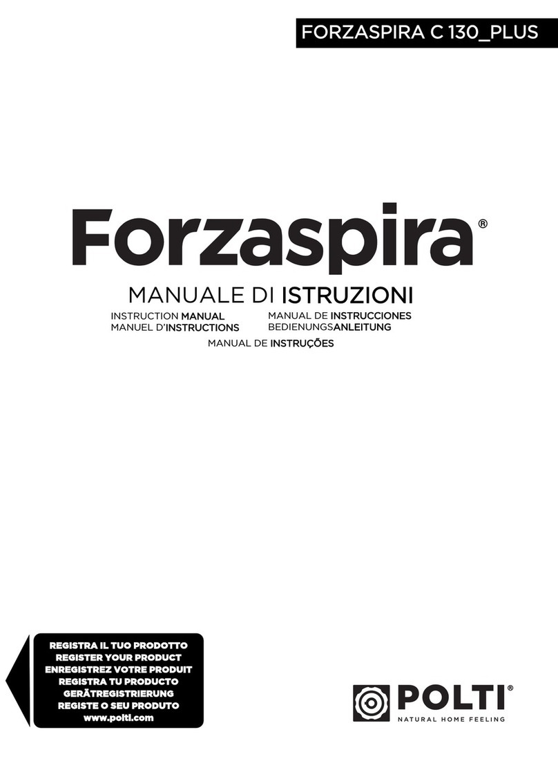 POLTI Forzaspira C130 Plus instruction manual