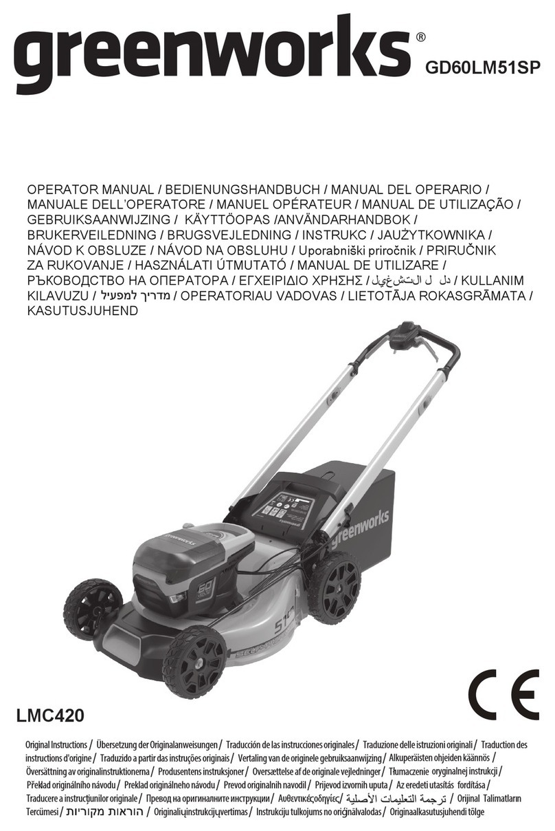 GreenWorks LMC420 Operator's manual