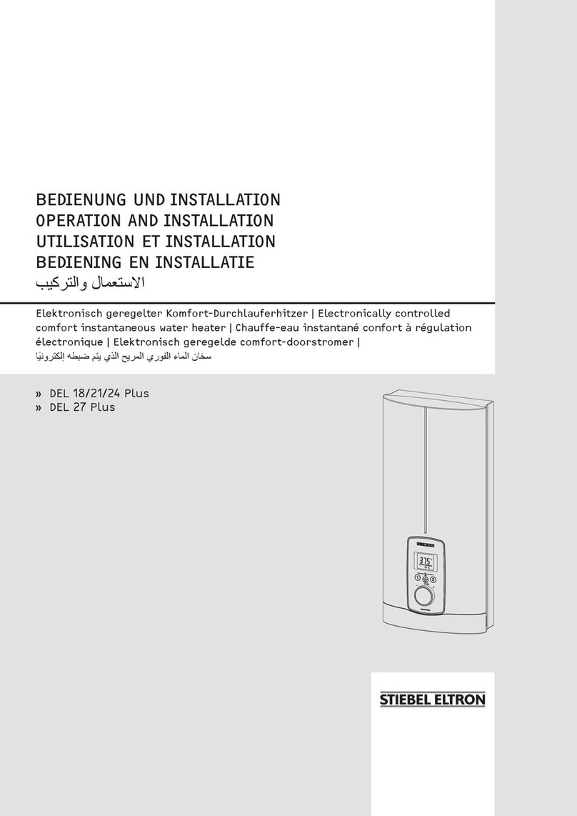 STIEBEL ELTRON DEL 21 Plus Manual for operation and installation STIEBEL ELTRON DEL 21 Plus Manual for operation and installation