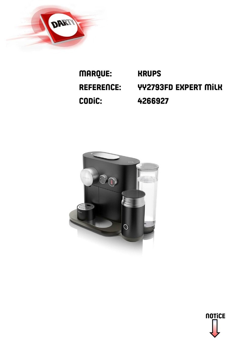 Krups NESPRESSO EXPERT YY2793FD User manual