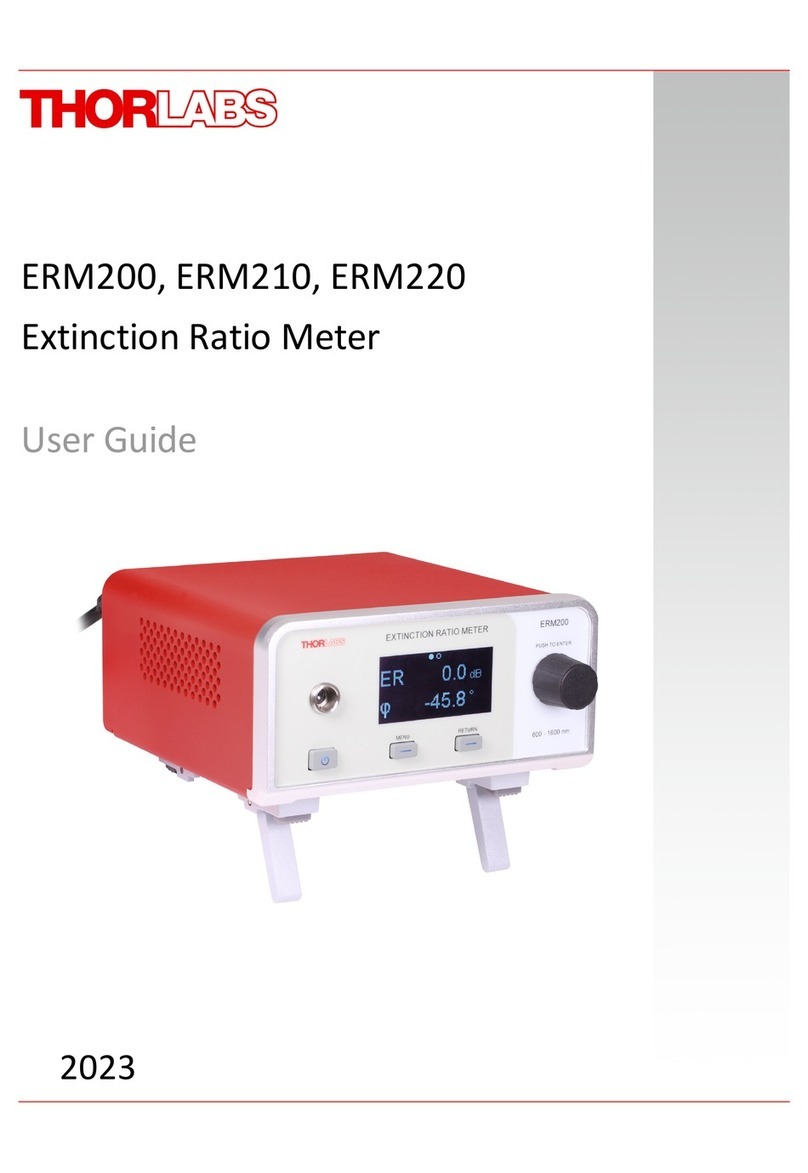 THORLABS ERM200 User manual