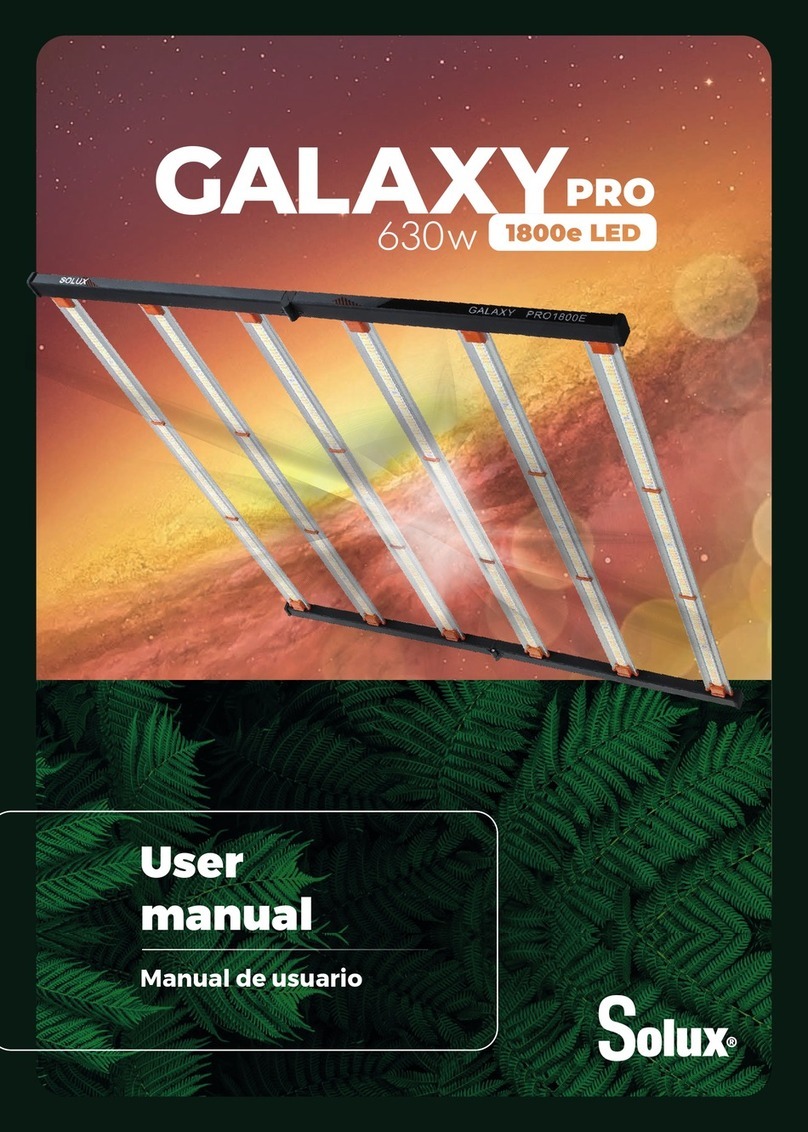 Solux GALAXY PRO LED 1800E 630W user manual