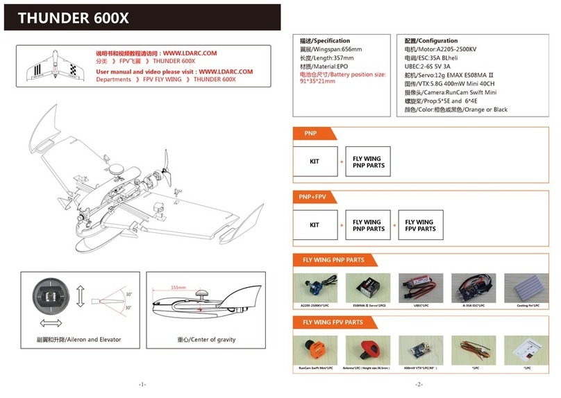 LDARC THUNDER 600X quick start guide
