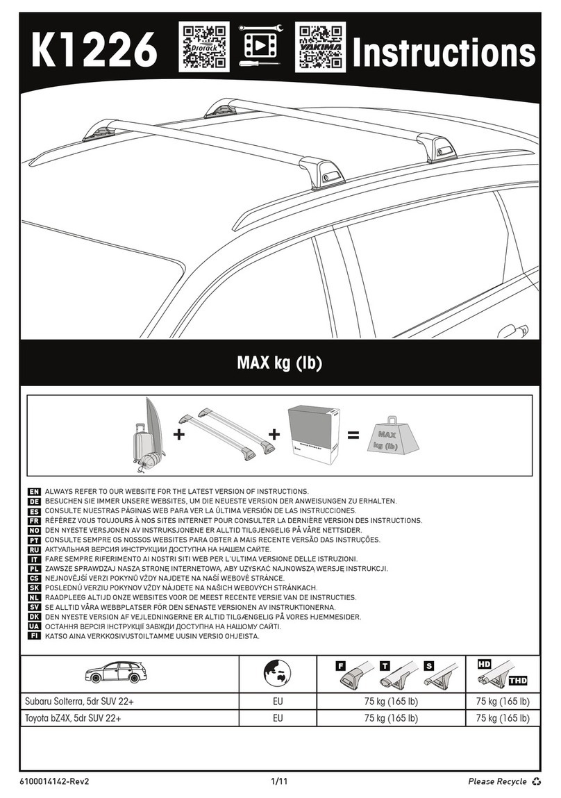 Prorack K1226 User manual
