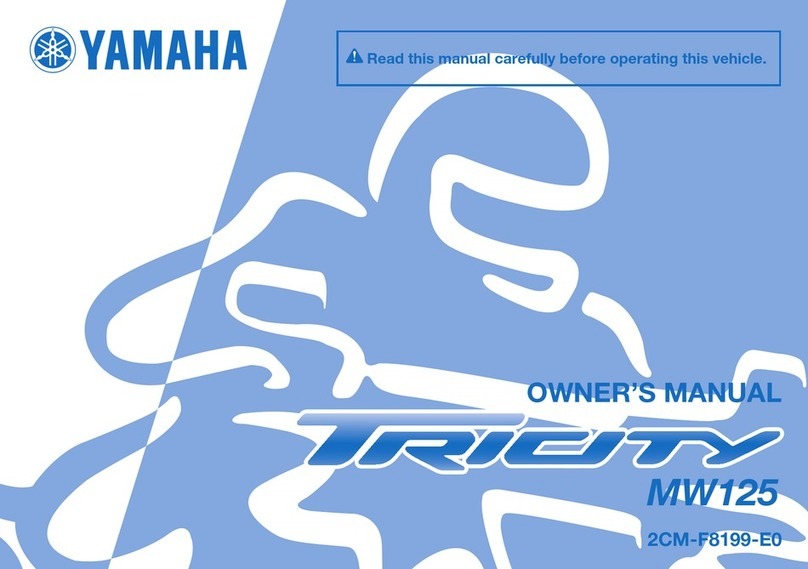 Yamaha Tricity MW125 User manual