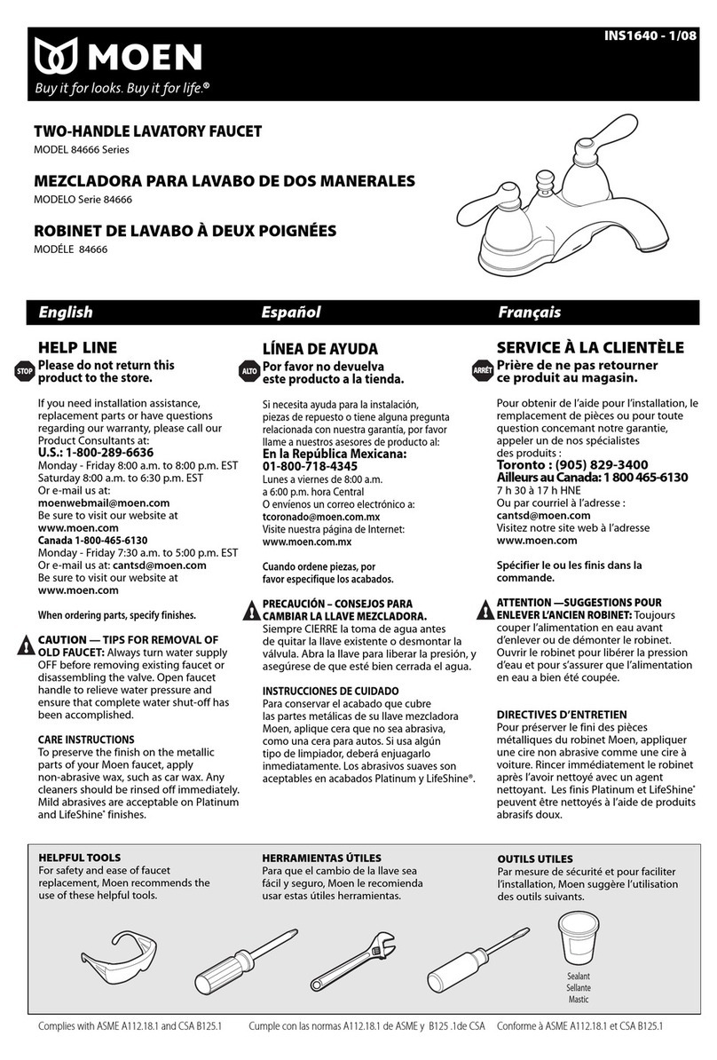 Moen 84666 Series manual