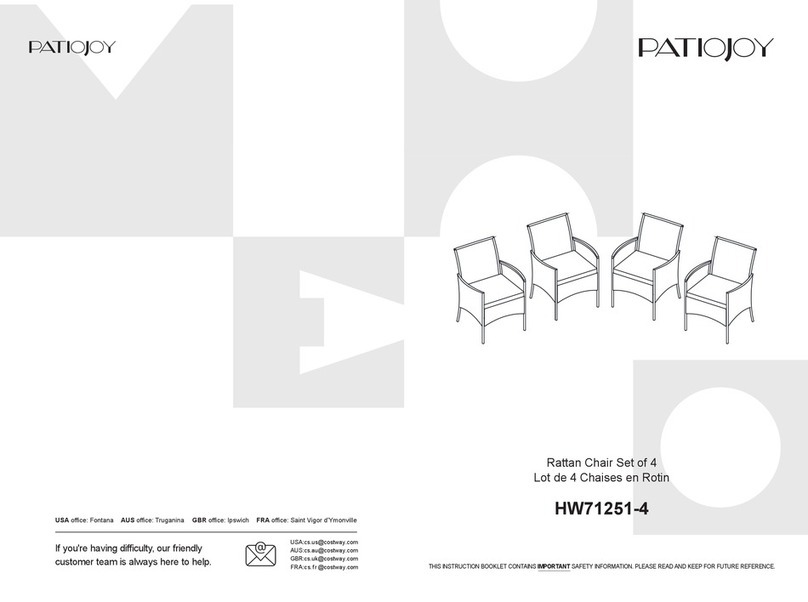PATIOJOY HW71251-4 manual