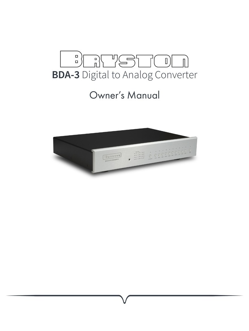 Bryston BDA-3 owner's manual