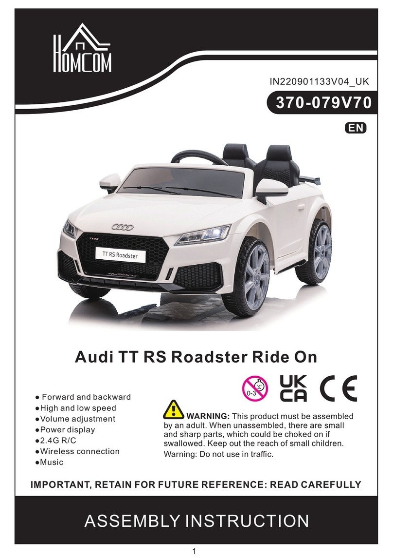 Hocom Audi TT RS Roadster Ride On Assembly instruction
