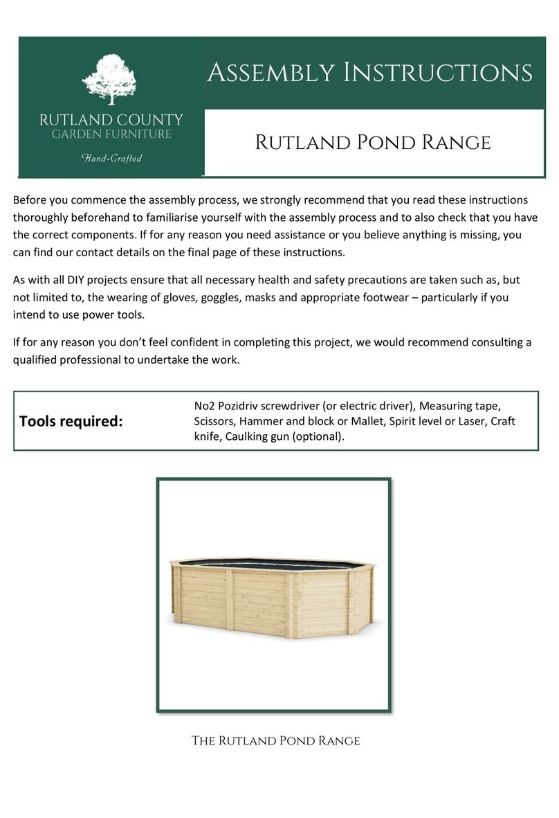 Rutland County Garden Furniture Rutland Pond Range Assembly instructions Rutland County Garden Furniture Rutland Pond Range Assembly instructions